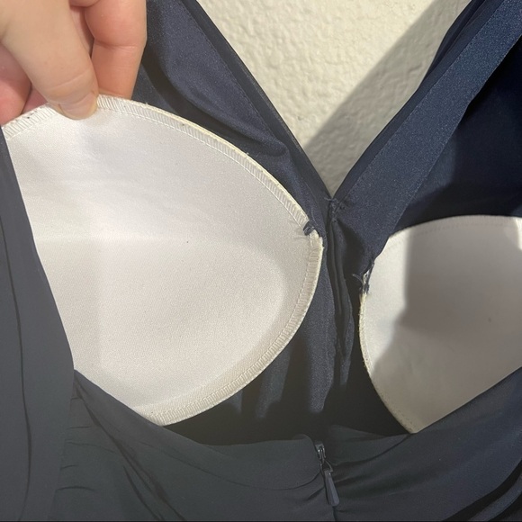 Vivian Diamond Dessy Collection Bridesmaid Dress Style 2908 Midnight E-31 Sz 20 - Picture 8 of 10